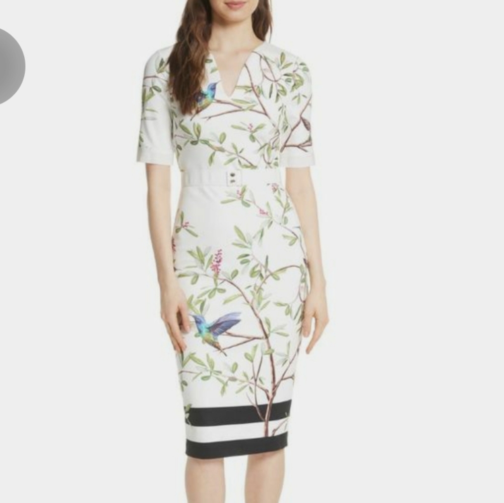Ted Baker Everly Highgrove sleeved dress
